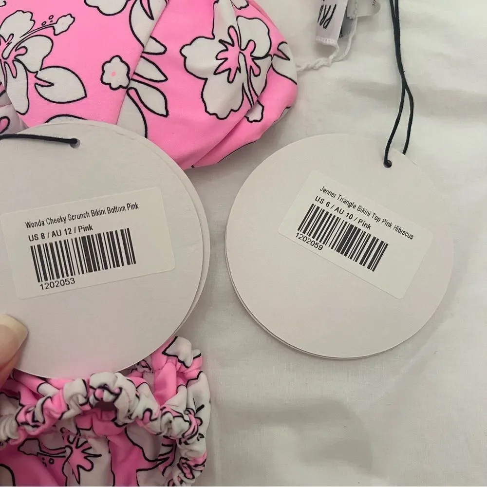 Princess Polly Pink Hibiscus Floral Bikini